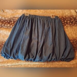 Blue Denim Balloon Skirt Y Airport Sz Large